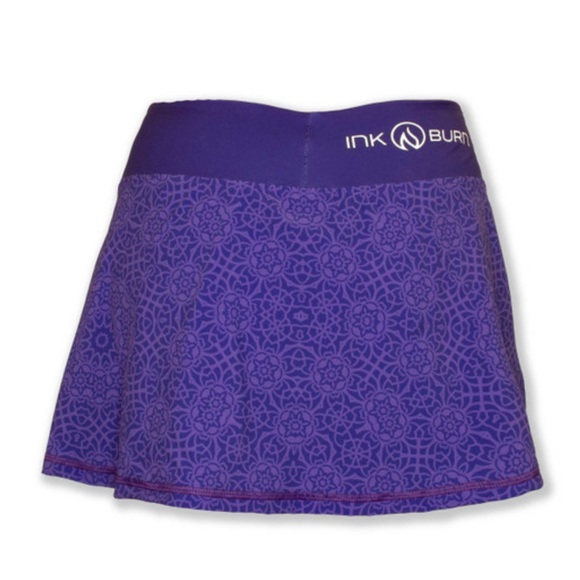 INK n BURN VIOLET MANDALA Technical Fabric Sports Skirt  Size 2 - Picture 2 of 12